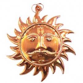 Surya Deva Wall Hanging ( Copper) 